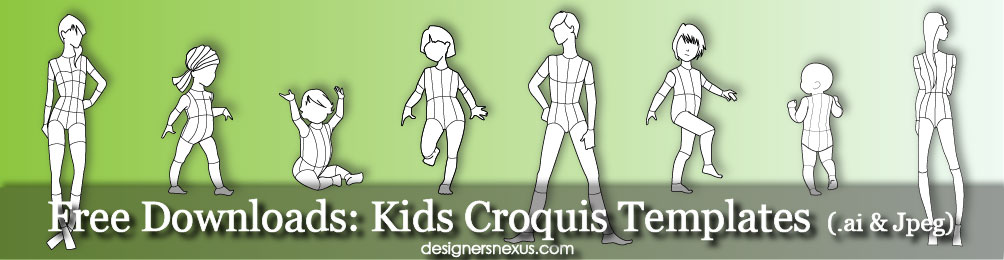 kids croquis: free children's croquis templates kids croquis: free children's croquis templates, Presentation templates