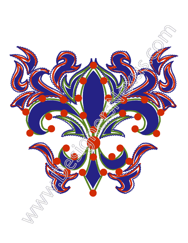 001- apparel vector graphics free fleur-de-lis tattoo art embroidery design