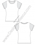 V1 Fitted Free Vector T-Shirt Design Template Sketch - Designers Nexus