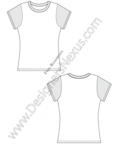 001-fitted-free-t-shirt-template-vector-design-sketch
