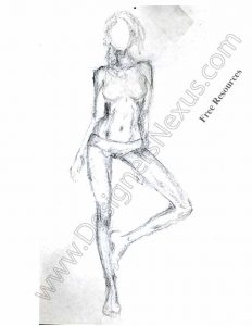 002-Fashion-Sketch-single-figure-drawing-front