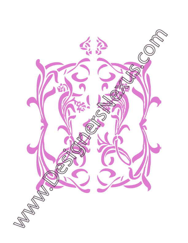 002- free vector graphic ornament scroll design