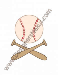 002- free vector graphic baseball and baseball bat vector drawing