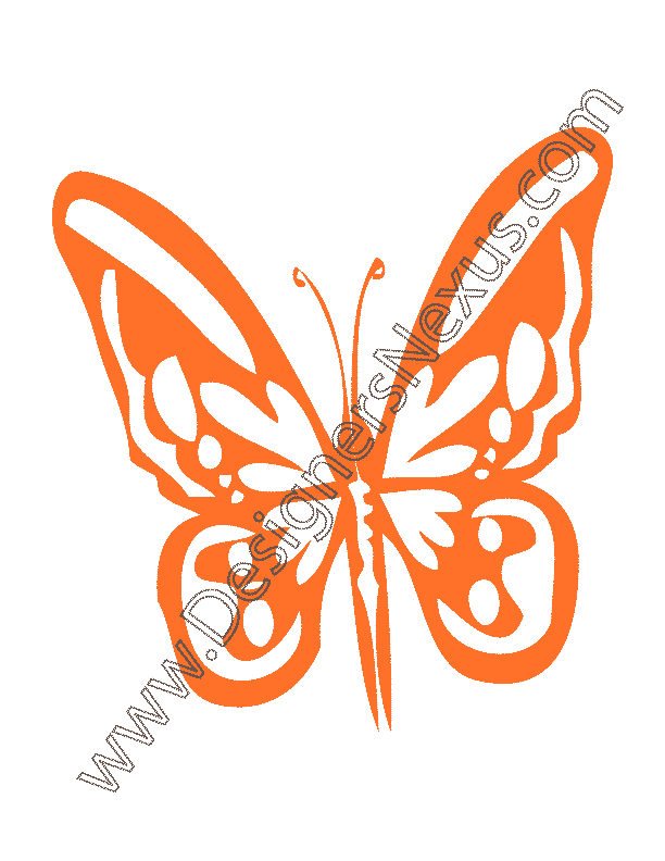 002 vector graphic download buttlerfly stencil design