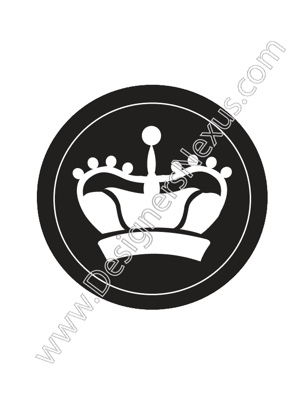 003- free vector graphic heraldic crown stencil art