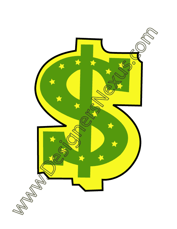 004 free vector graphic download dollar sign