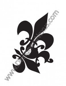 005- fashion vector graphic fleur-de-lis cluster art