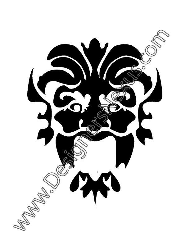 007- free vector graphic jester mask stencil