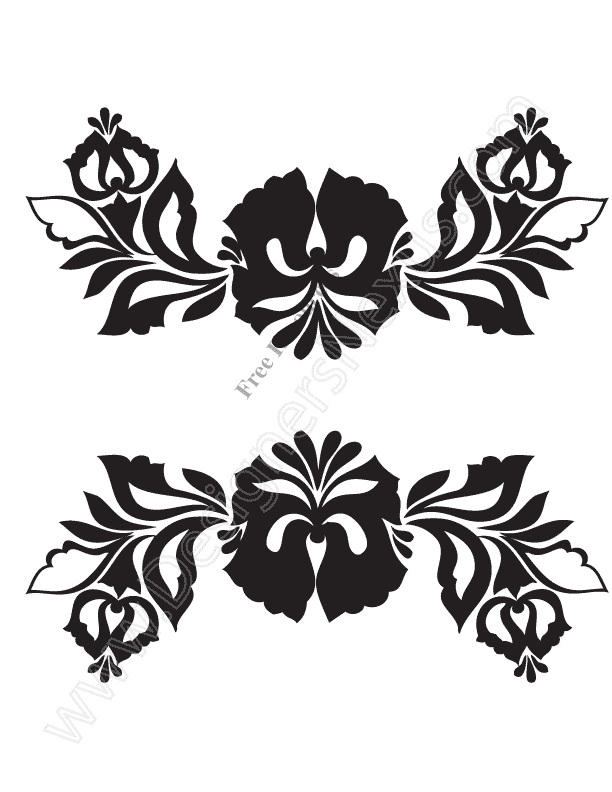 009-Floral-stencil-free-vector-graphic-download