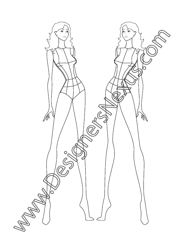 Printable Female Croquis Template - Printable Word Searches