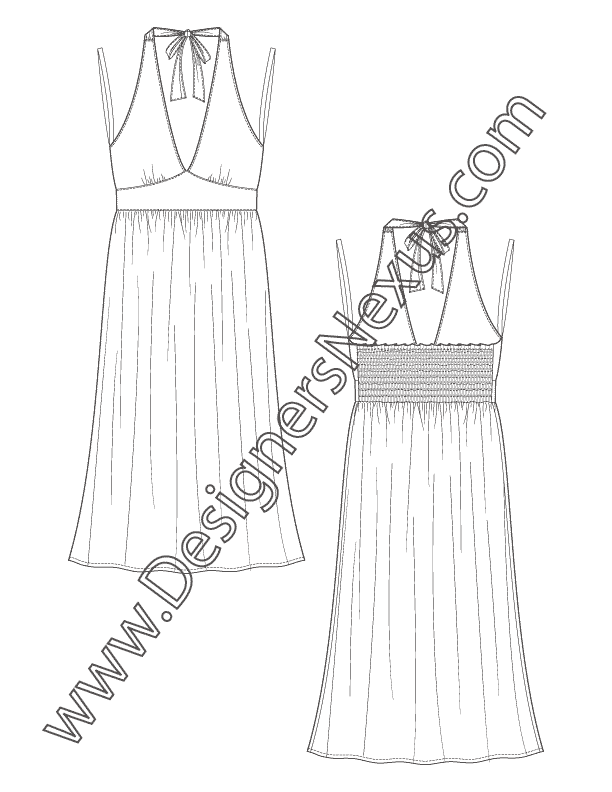 Free Fashion Downloads Illustrator Dress Flat Sketches