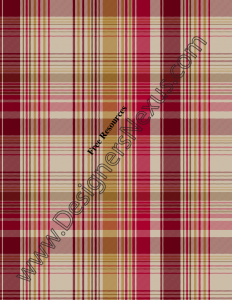 010- Yarn Dye plaid fashion textile swatch red-tan colorway