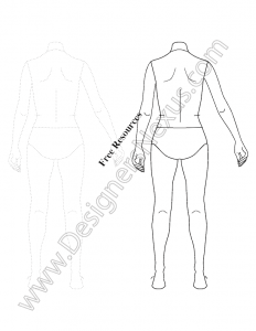 010-female-back-croqui-template-preview