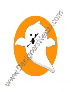 011- free cute ghost vector graphic for halloween