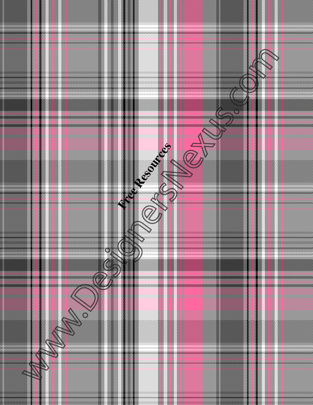 012- yarn-dye plaid seamless textile pattern pink-grey colorway