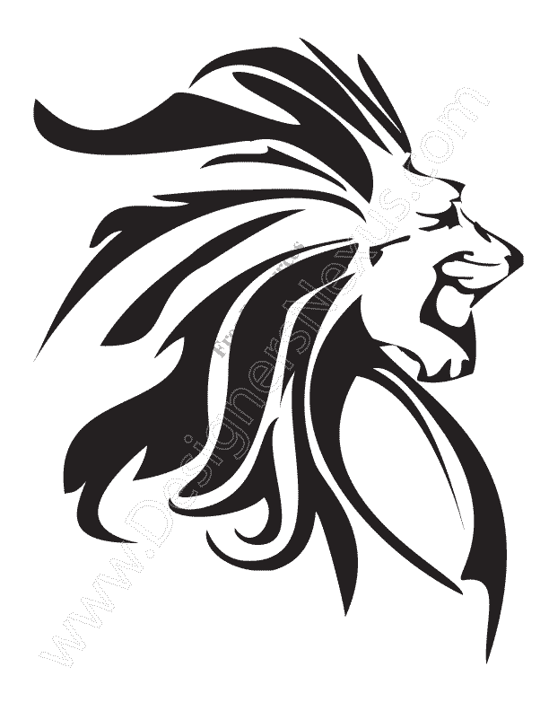 V12 Free Animal Vector Graphics Lion Clip Art Stencil - Designers Nexus