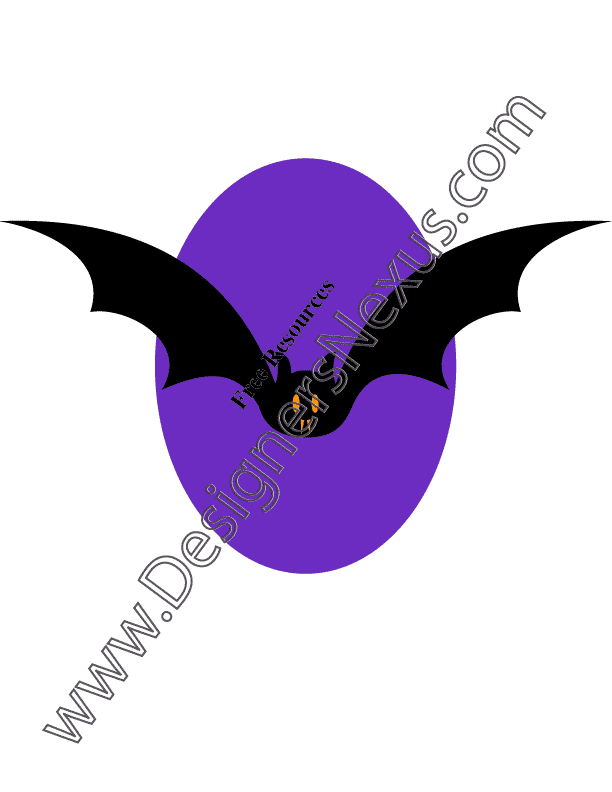 012- free vampire bat vector halloween graphic