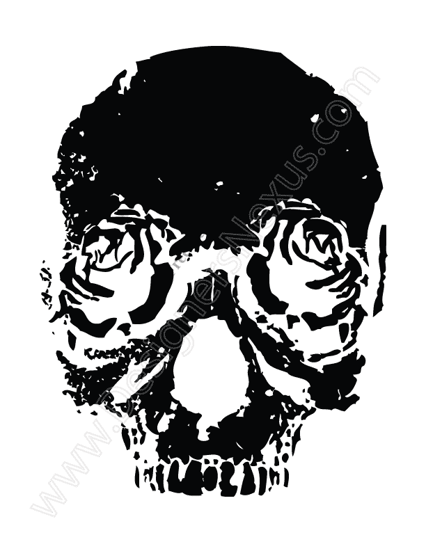 V13 Free Vector Graphic Rose Skull Clip Art Designers Nexus