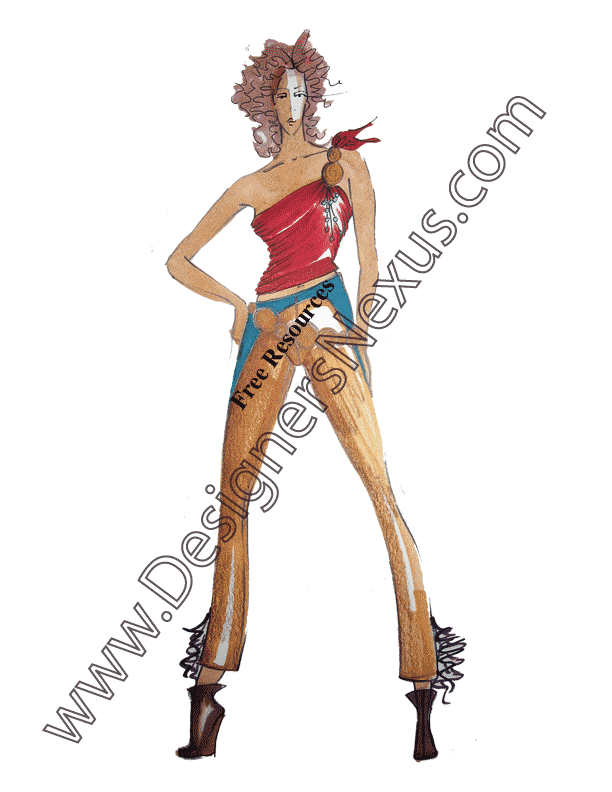 013-single-figure-freehand-fashion-drawing-illustration