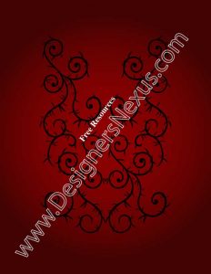 015- fashion presentation board background template vine swirls b