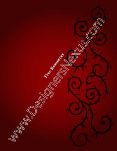 016- fashion presentation board background template vine swirls c