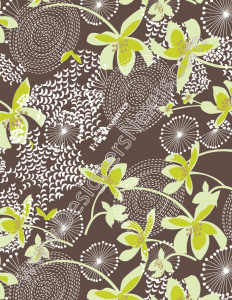 017- seamless digital floral print pattern swatch