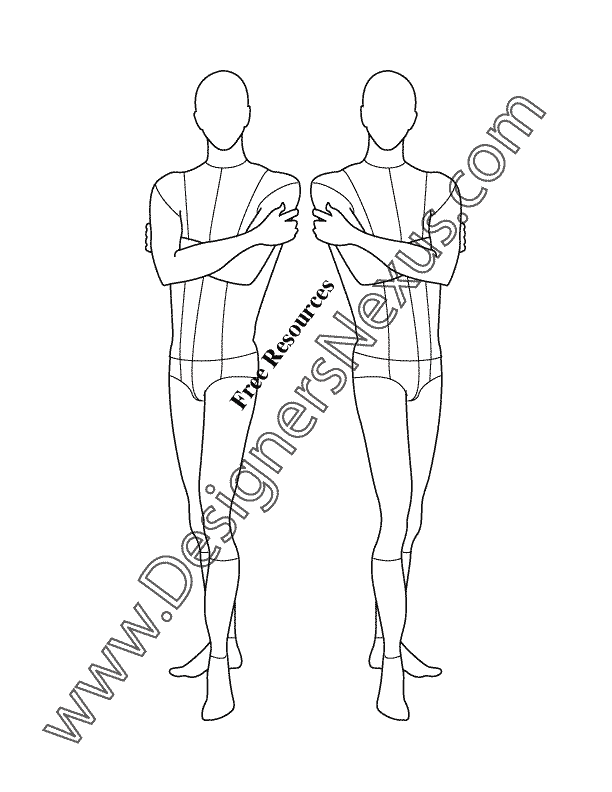 Men's deals fashion croquis