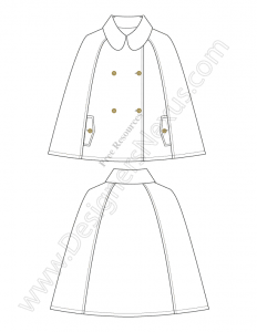 019-free-illustrator-cape-poncho-technical-flat-drawing-sketch