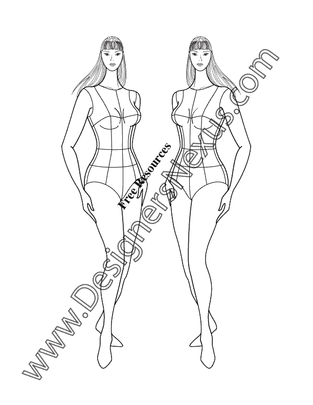 flat sketching  croquis  Fashion illustration poses Fashion illustration  template Fashion figure drawing