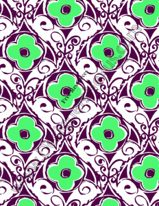 031- geo floral print seamless textile pattern
