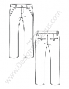 034-straight-leg-kids-pants-Illustrator-flat-sketch