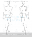 Male Croquis: Free Mens Fashion Figure Templates