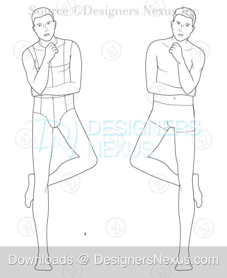 Costume Design Template Front