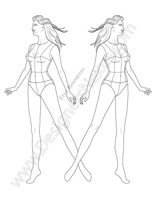 065-three-quarter-female-fashion-figure-template