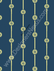069- flower stripe wallpaper print seamless pattern design