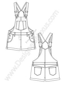 095-overalls-shortalls-fashion-vector-flat-sketch