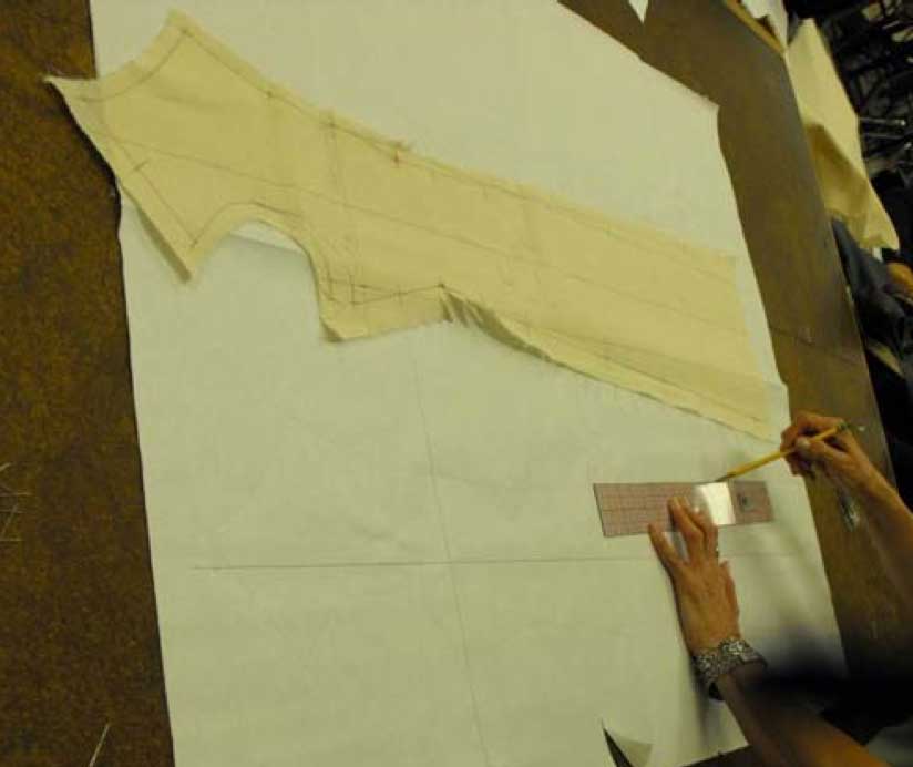 Garment-Draping-transfer-to-paper-pattern