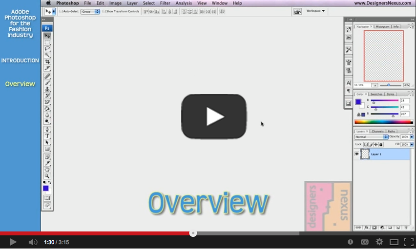 Photoshop for Fashion 01 Overview