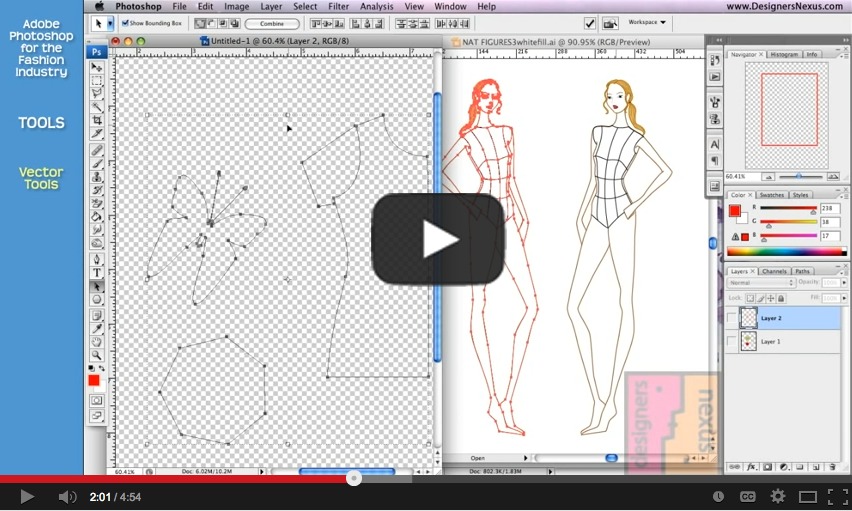 Photoshop for Fashion 09 Vector Intro