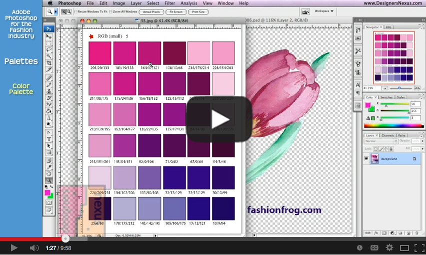 Photoshop for Fashion 15 RGB Colors