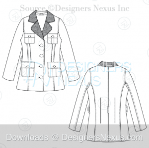 Free Downloads: Illustrator Coat Flat Sketches