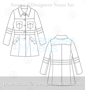 Technical Fashion Drawing: 250+ Free Vector Flat Fashion Sketches/Flats