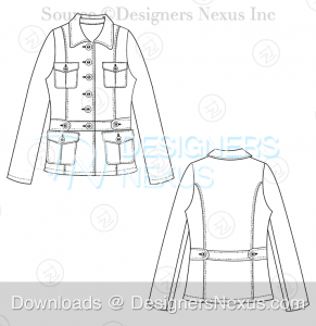 Technical Fashion Drawing: 250+ Free Vector Flat Fashion Sketches/Flats