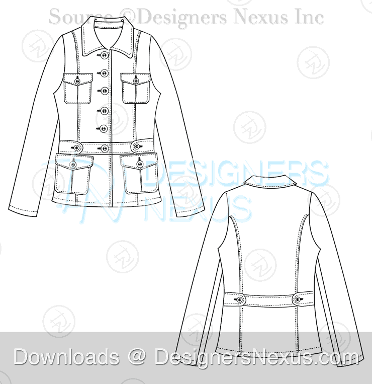 Fashion Sketch Template Vector Images (over 42,000)