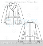 Technical Fashion Drawing: 250+ Free Vector Flat Fashion Sketches/Flats