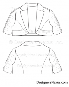 flat fashion sketch jacket 023 preview