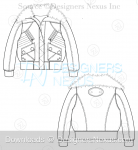 Illustrator Fashion Sketches - Jacket Template 048 - download