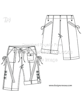 flat fashion sketch pants 018 preview