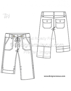 flat fashion sketch pants 019 preview