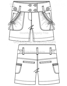 flat fashion sketch pants 020 preview